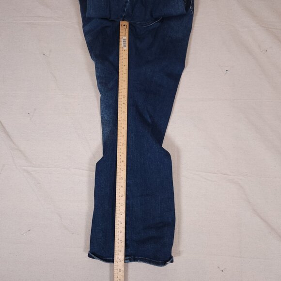 Judy Blue Tummy Control Bootcut Blue Jeans Womens 20W Short Denim Pants FLAWS - Picture 7 of 16